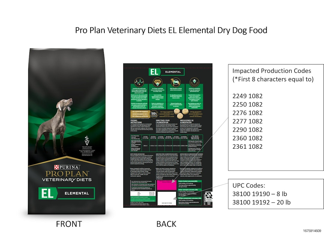 RECALL: Purina recalls Pro Plan Veterinary dog food due to vitamin D issue  