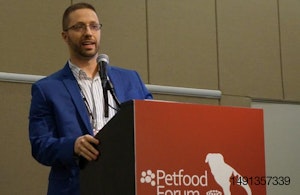 Justin Emig speaks at Petfood Forum