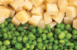 peas and potatoes