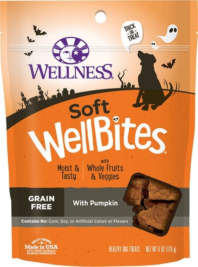 WellPet-LLC-Wellness-Soft-WellBites-Halloween-Pumpkin-grain-free-dog-treats