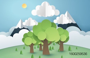 mountains-trees-sun-sustainability-concept