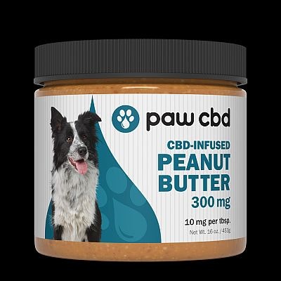 Paw CBD brand CBD peanut butter for dogs.jpg